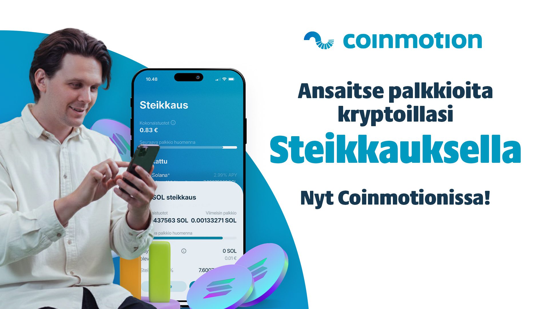 Steikkaus on nyt mahdollista Coinmotionissa – näin se toimii